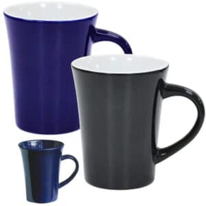 Branded Promotional 270ML TAPERED COFFEE CUP TWO TONE