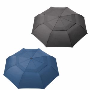 Branded Promotional UMBRELLA 54CM FOLDING SHELTA WIND-VENTED