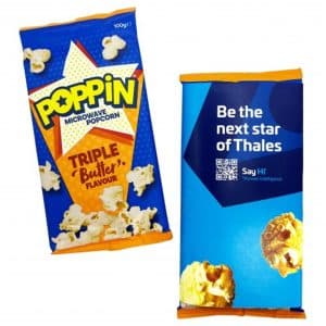 Branded Promotional Microwave Popcorn 100g