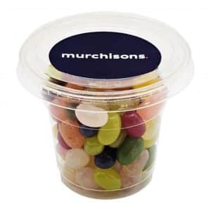 Branded Promotional Tub filled with JELLY BELLY Jelly Beans 100g
