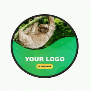 Branded Promotional Circle Pop Up A-Frame Banners