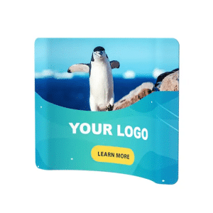 Branded Promotional Curved Fabric Tube Displays
