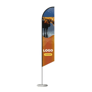 Branded Promotional Large Feather Banner 4.0M / Bow Banner