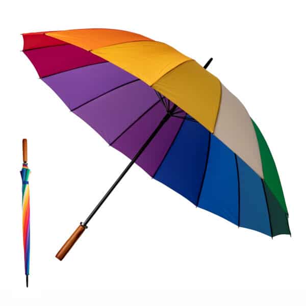 Branded Promotional Umbrella Rainbow 132