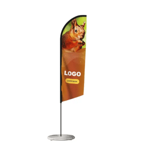Branded Promotional Regular Feather Banner 2.6M / Bow Banner