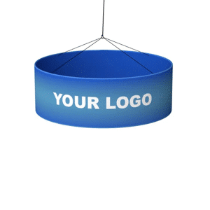 Branded Promotional Round Overhead Hanging Banners