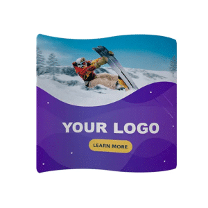 Branded Promotional S-Shaped Fabric Tube Displays