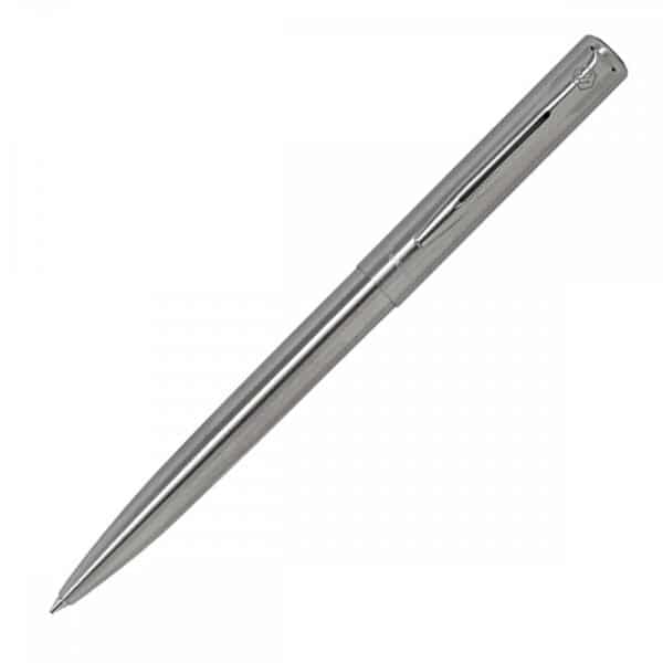 Branded Promotional Metal Pen Ballpoint Waterman Allure - Chrome Palladium Chrome Trim