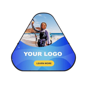 Branded Promotional Triangle Pop Up A-Frame Banners