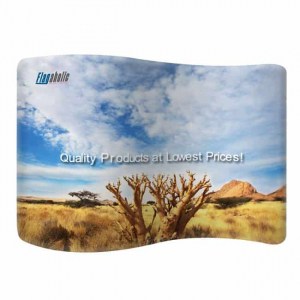 Branded Promotional S-Shaped Fabric Tube Displays