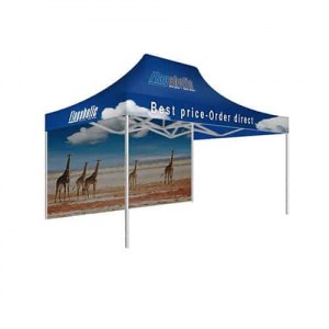 Branded Promotional Printed Marquee / Printed Canopy With Back Wall