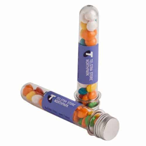 Branded Promotional Test Tube With Chewy Fruits 40G