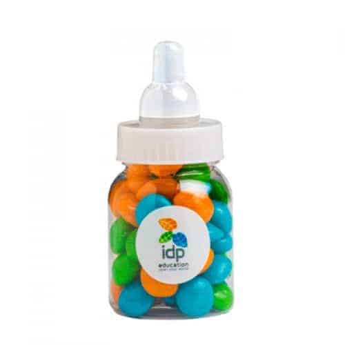 Branded Promotional Baby Bottle Filled With Chewy Fruit 50G