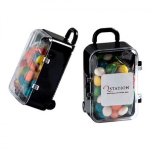 Branded Promotional Carry-On Case with Chewy Fruits 50g