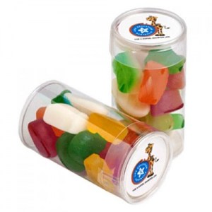 Branded Promotional Pet Tube with Mixed Lollies 95g