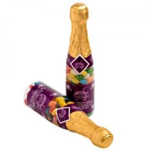 Branded Promotional Champagne Bottle Filled with Jelly Beans 220g