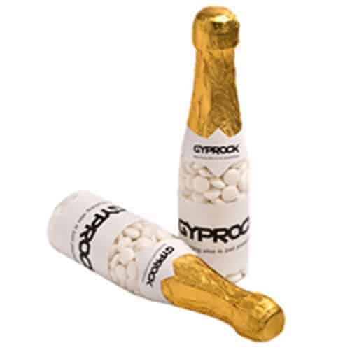 Branded Promotional Champagne Bottle Filled with Mints 220g