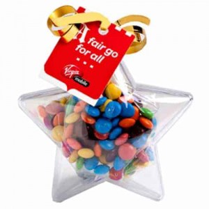 Branded Promotional Acrylic Star with M&Ms 50g