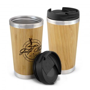 Branded Promotional Bamboo Double Wall Cup