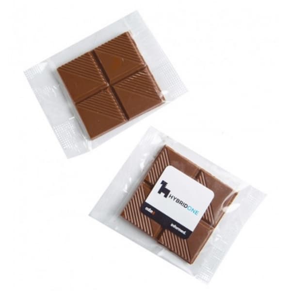 Branded Promotional Chocolate Square In Cello Bag 15G
