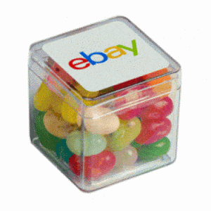 Branded Promotional JELLY BELLY Jelly Beans in Hard Cube 60g
