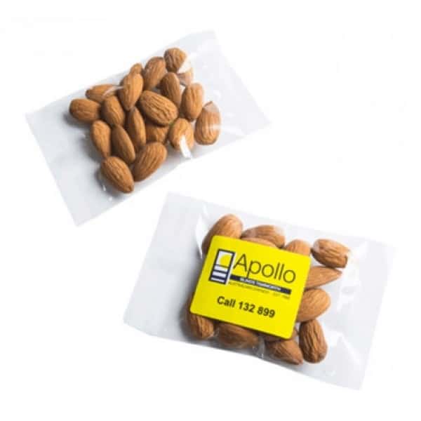 Branded Promotional Raw Almonds 25G