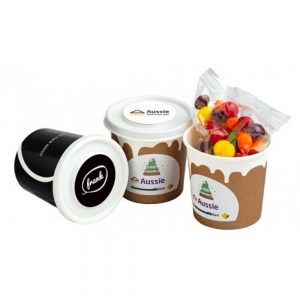 Branded Promotional Coffee Cup With Skittles 50g