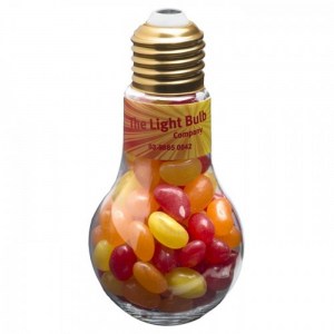 Branded Promotional Light Bulb with Jelly Beans 100g