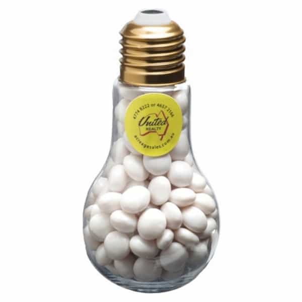 Branded Promotional Light Bulb With Mints 100G