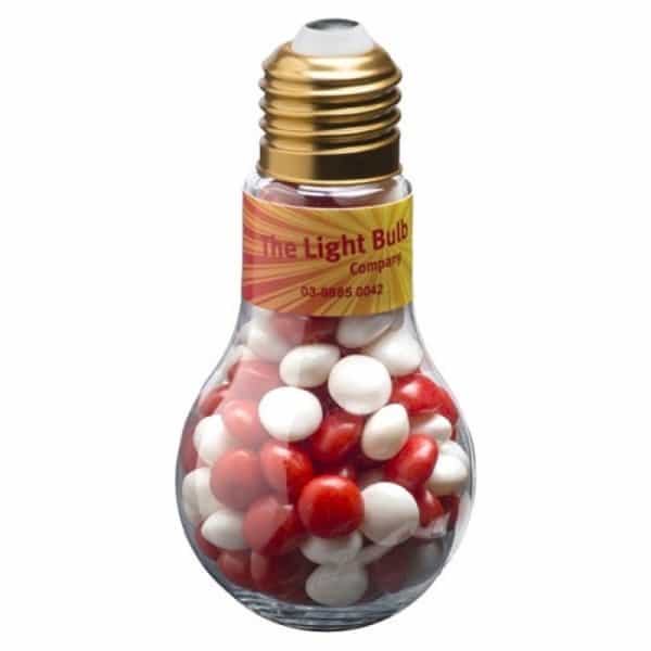 Branded Promotional Light Bulb With Chewy Fruits 100G