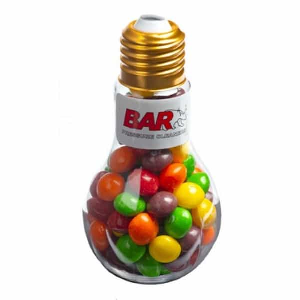 Branded Promotional Light Bulb With Skittles 100G