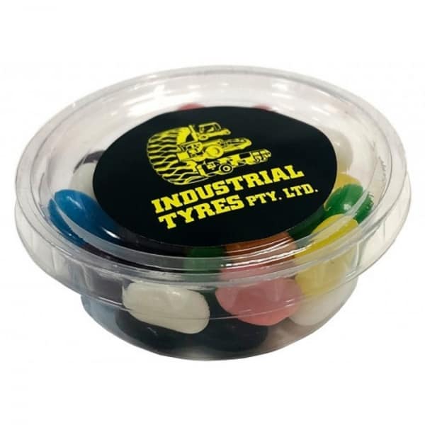 Branded Promotional Tub Filled With Jelly Beans 50G