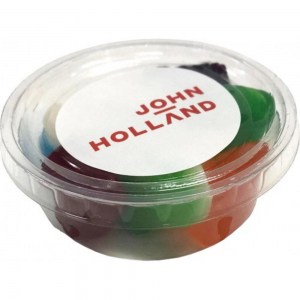 Branded Promotional Tub filled with Mixed Lollies 50g
