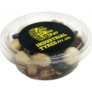 Branded Promotional Tub filled with Yoghurt Trail Mix 35g