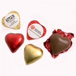 Branded Promotional Chocolate Heart
