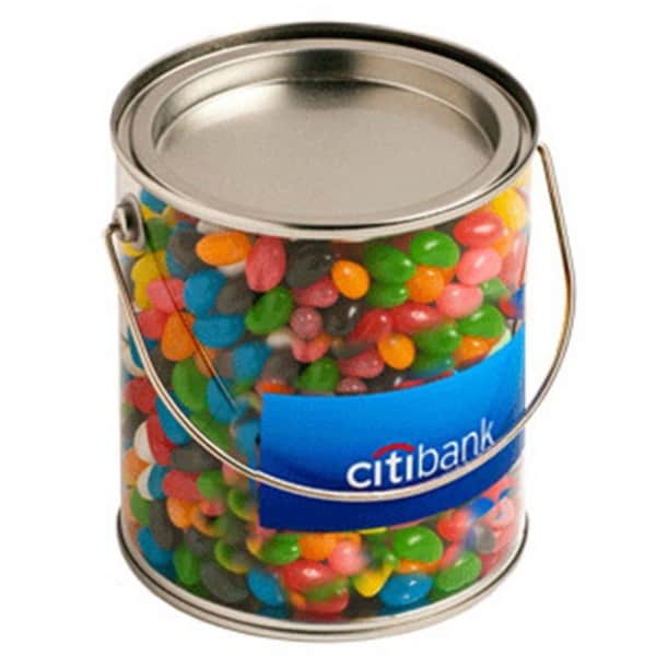 Branded Promotional Big Pvc Bucket Filled With Jelly Beans