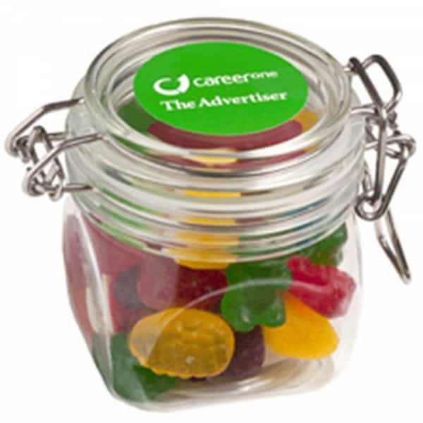 Branded Promotional Small Canister With Mixed Lollies 170G