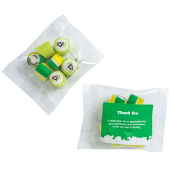 Branded Promotional Rock Candy Bags 20G