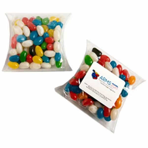 Branded Promotional Jelly Bean Bags In Pillow Pack 100G