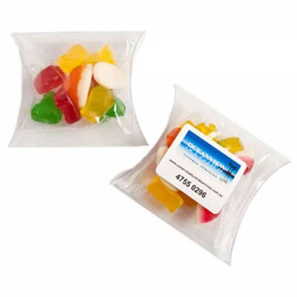 Branded Promotional Mixed Lollies Bag In Pillow Pack 50G