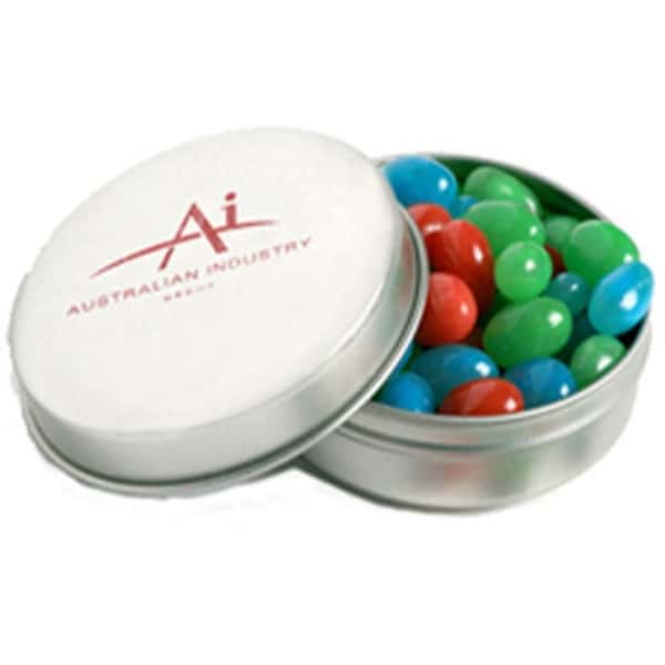 Branded Promotional Candle Tin With Jelly Beans 50G