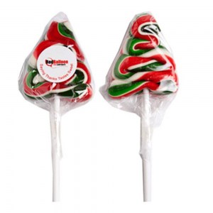 Branded Promotional Christmas Tree Lollipop 70g