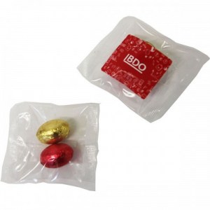 Branded Promotional Mini Solid Easter Eggs in Bag x2 Eggs