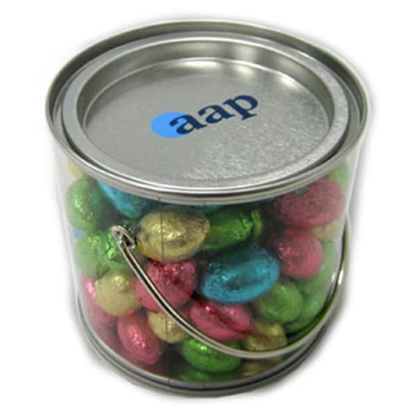 Branded Promotional Medium Bucket With Mini Easter Eggs