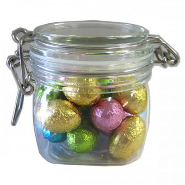 Branded Promotional Small Canister With Mini Easter Eggs