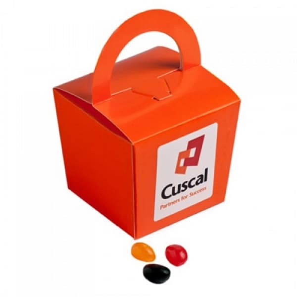 Branded Promotional Coloured Noodle Box With Jelly Beans 100G