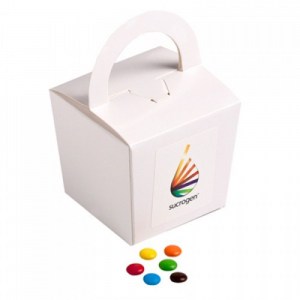 Branded Promotional Coloured Noodle Box with M&Ms 100g