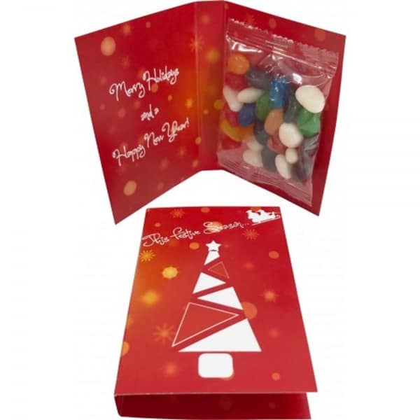 Branded Promotional Gift Card With 25G Jelly Bean Bag