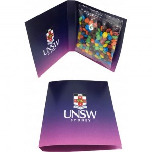Branded Promotional Gift Card with 50g M&M bag