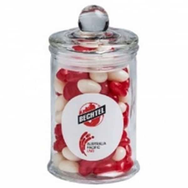 Branded Promotional Small Apothecary Jar With Jelly Beans 115G